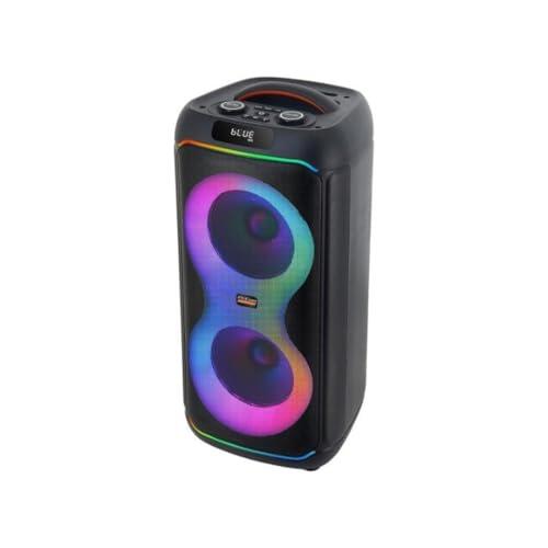PcCom ESSENTIAL TrueVibe 8 Altavoz Bluetooth Portátil, 120 W PMPO, Woofer 8", Iluminación RGB, TWS, Entrada para Micrófono, Batería 3600 mAh, USB-C (120, Vatios, TrueVibe 8)