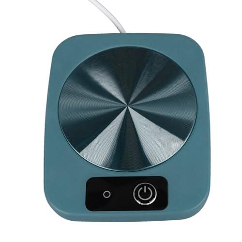 CHICIRIS Calentador de Tazas Inteligente Alimentado por USB, Calentador de café de Escritorio Portátil Impermeable para Oficina y Hogar (Green)