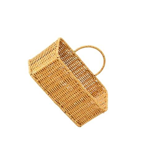 PIXZCSA Cesta de almacenamiento para frutas, ajo y artículos diversos, organizador de cestas de montaje en pared, solución de almacenamiento práctica para la organización del