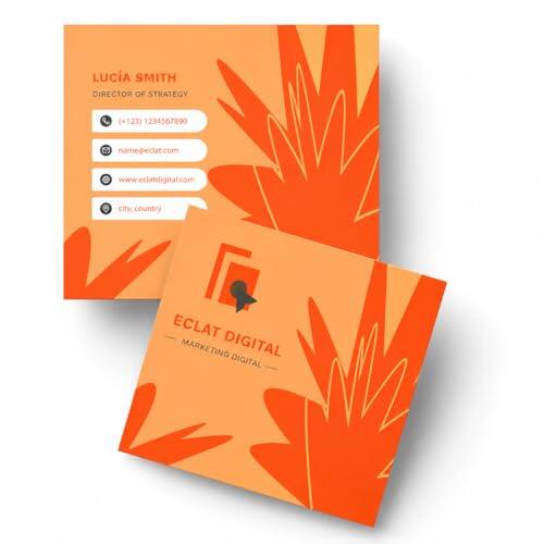 Destaca con Estilo: Tarjetas de Visita Cuadradas Copykrea de 65x65 mm