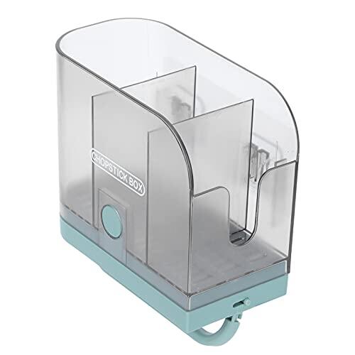 Zerodis Estante para Palillos para el Hogar, Organizador de Palillos de Mesa para Montaje en Pared con Ganchos Giratorios, Bandeja de Goteo Desmontable, Utensilios de Cocina Adecuados