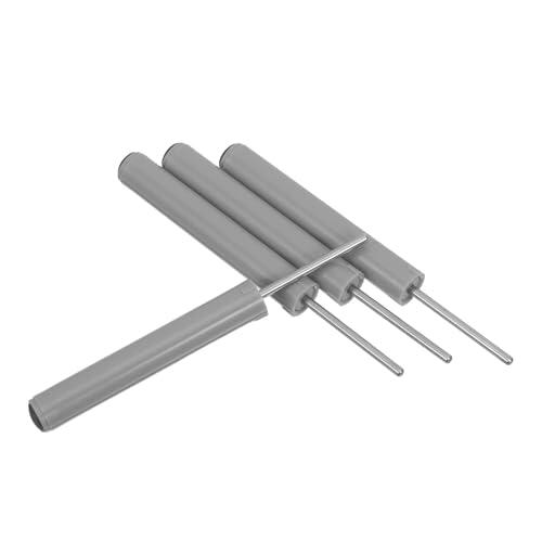 Alipis 6 Piezas Amortiguador Silencioso Negro para Contenedores de Plástico Duradero 7.3x0.7x0.7 Cm, Compatible para Instalación en Oficina