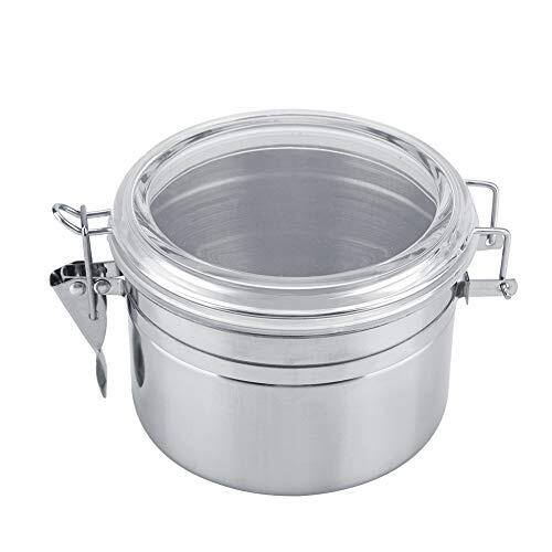 Garosa Recipiente de café de Acero Inoxidable, Tarro de Almacenamiento Sellado Al Vacío para Granos de café, Azúcar, Recipiente Hermético para Despensa de Cocina y (S)