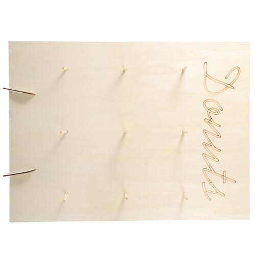 UPKOCH Exhibición Textura de Elegante para y Diseño Delicada Tablero de Donas de Madera Reutilizable en Bodas y Fiestas