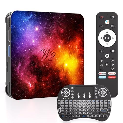 Android TV Box 14, 4GB RAM 128GB ROM Mali-G31, WiFi 6, Bluetooth 5.0, 8K UHD 3D, Ports USB et HDMI, Android TV Box 14 Avec Mini Clavier