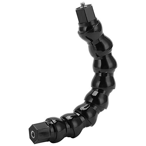 ASHATA FLW 264 Montura de Mandíbulas de Cuello de Cisne monopié Flexible, Soporte de Cámara Ajustable para Varios ángulos, Adecuado para la Mayoría de Las Cámaras Deportivas, Soporte de Brazo Negro