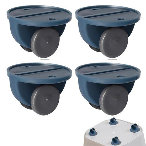 Ruedas autoadhesivas,Ruedas no giratorias - 4 poleas adhesivas, rueda de mini polea no giratoria para cajas de almacenamiento, bote de basura, estante de gabinete