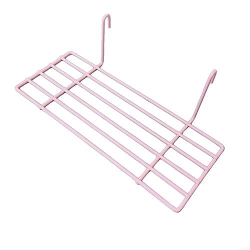Fauhapyway Estante colgante de rejilla de hierro, cesta de almacenamiento montada en la pared con ganchos para organización de cocina (3)