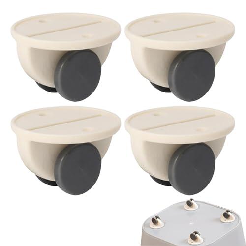 Ruedas autoadhesivas,Ruedas Autoadhesivas Pequeñas - pequeñas móviles de 4 piezas, poleas en miniatura autoadhesivas para contenedores de almacenamiento, cajón de gabinete, muebles pequeños