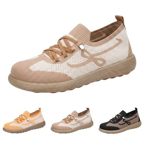 Womens Trainers Women's Air Cushion Running Shoes with Arch Support Sneakers Platform Trainers Ladies Walking Shoes Mesh Breathable Lightweight Sport Sneakers Outdoor Gym Athletic Tennis Jogging