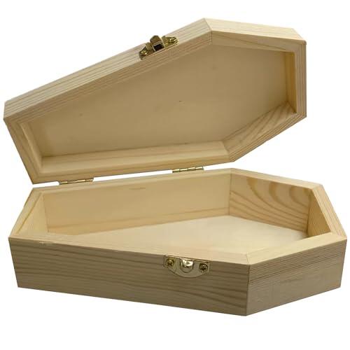 CXAFQ Ataúd Animal De Madera, 15.5 * 8.5 * 4.7cm, Mini Ataúd Animales Madera, Ataúd para Mascotas, para Pájaro Mascota Muy Pequeña con Cierre De Metal Fijo Suministros para Animales Pequeños