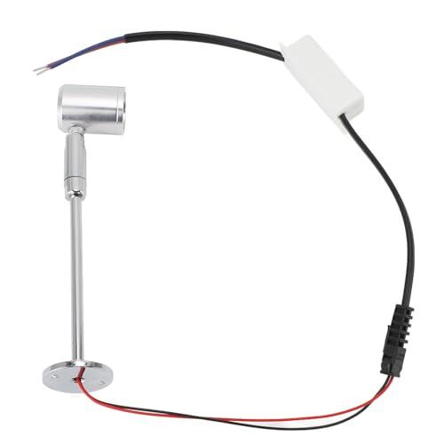 Topiky Foco LED para Vitrina de Joyería, Mini Luz de Exhibición para Gabinete de Pie, Lámpara Decorativa de Aluminio Galvanizado Ajustable para Vitrina Interior, Luz Blanca que Cuida los Ojos de 6,1