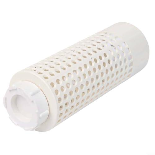 Linnkyfloa Contenedor de compostaje subterráneo para jardín, compostador en el suelo con filtro de drenaje, estanque de peces, descomponedor de residuos de PVC, cama elevada, blanco, 200 mm (75 mm)