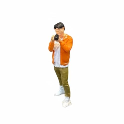 predolo Figura de Resina Pintada Realista Muñeco Mini de Hombre Coleccionable Decoración para Maquetas