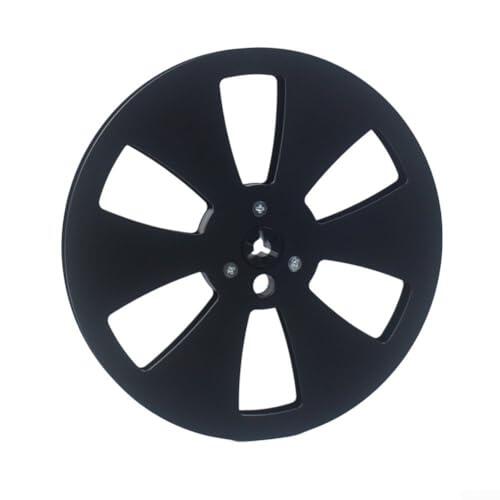 Carrete de cinta vacía de 7 pulgadas 1/4, carrete de aleación de aluminio para TEAC, carrete NAB a carrete, sonido óptimo diseño de alta calidad (negro)