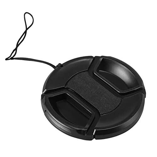 Tapa de lente frontal con correa antipérdida para cámaras réflex digitales