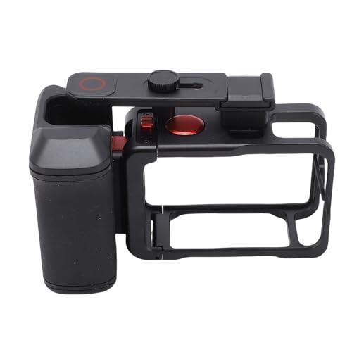 TIKATARER Kit de Agarre para Fotografía Callejera, Combo de Jaula con Ergonómico para Cámara Action 5 Pro 4 3, con Extensión de Zapata Fría con Obturador Magnético Ajustable