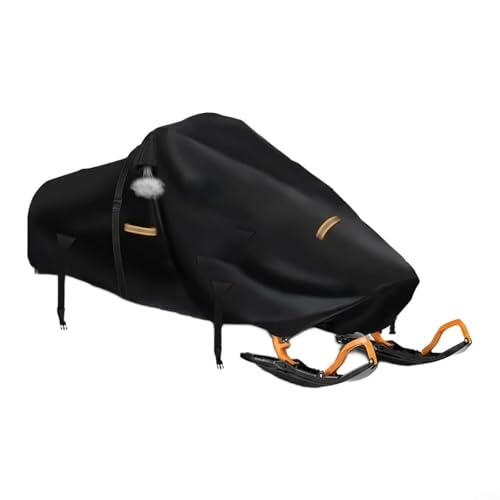 ComfyHarbor Funda para moto de nieve con rejillas de ventilación, cubierta de esquí de tela Oxford resistente, hebillas resistentes al viento y tiras reflectantes para Polaris Skidoo, 130 x 51 x 48