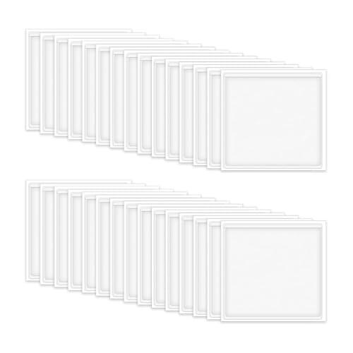 Xnuiasqe 60 Portaetiquetas Autoadhesivos, Bolsillos Transparentes para Etiquetas, Bolsillos para Tarjetas de Índice, Soporte para Tarjetas, Estante para Organizar Etiquetas.