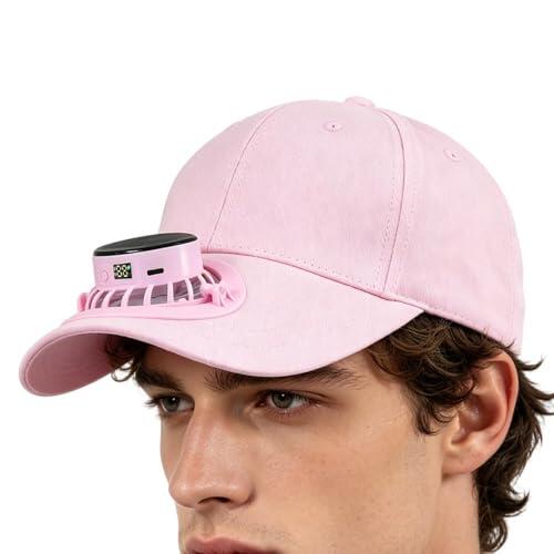 Sombrero Solar con Ventilador | Pantalla Digital Desmontable, Protección Recargable USB,Sombreros Solares Mujer,para Pesca al Aire Libre Camping Jardín Senderismo Playa Viaje Deporte al