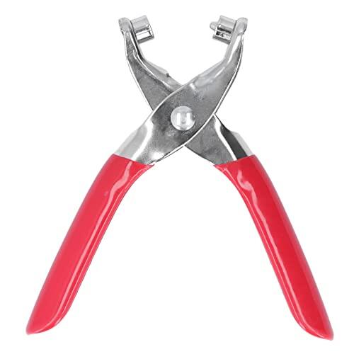 ZAICOLER Juego de Alicates para Ojales, Herramienta Perforadora de Ojales de Metal con 100 Botones de 4 Mm para Tela, Cuero, Ropa, Libros, Bolsos, Cinturones