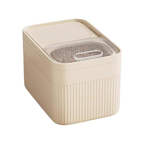 Contenedor hermético para almacenamiento de arroz - de comida para mascotas ABS de gran capacidad con taza | Contenedor de almacenamiento organizador de cereales, harina de grano sellado para des