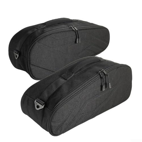 Bolsas de sillín para Can-Am Spyder F3T y F3 Limited 2016+| Equipaje lateral Oxford 900D con asas reforzadas, bolsas de almacenamiento a prueba de viento y polvo | Negro