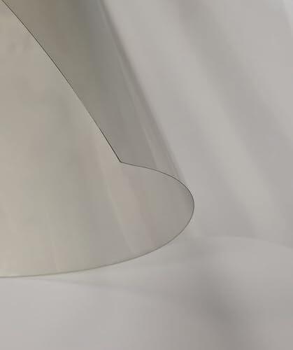 Película holográfica para retroproyección: película autoadhesiva Transparente para proyección sobre Vidrio y Paneles acrílicos Transparentes. (Transparente, 297mm x 210mm)