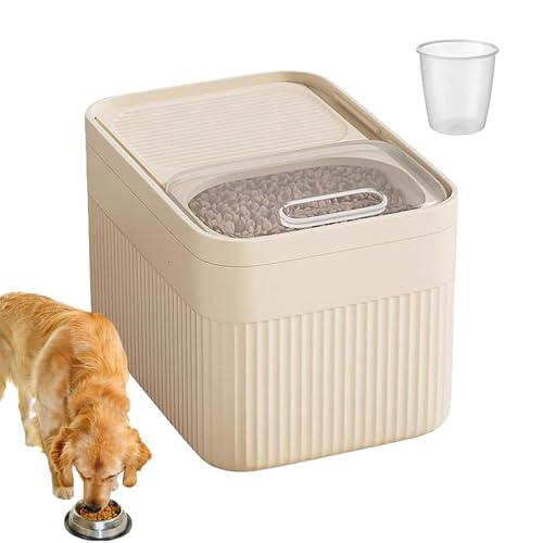 Contenedor De Almacenamiento De Arroz | Organizador De Cereales Hermético De Gran Capacidad Con Vaso Medidor | Contenedores Organizadores De Arroz Para Comida De Mascotas, Harina, Aperitivos, Granos,