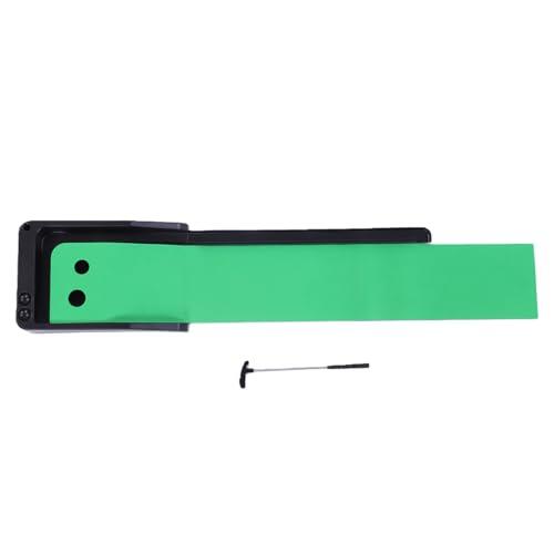 Cocoarm Putting Green de Escritorio, Tapete Verde de Terciopelo de Cristal con Retorno Automático de Bola y Base de Goma Antideslizante, Mini Entrenador de Putt Interior para el Hogar, Oficina,