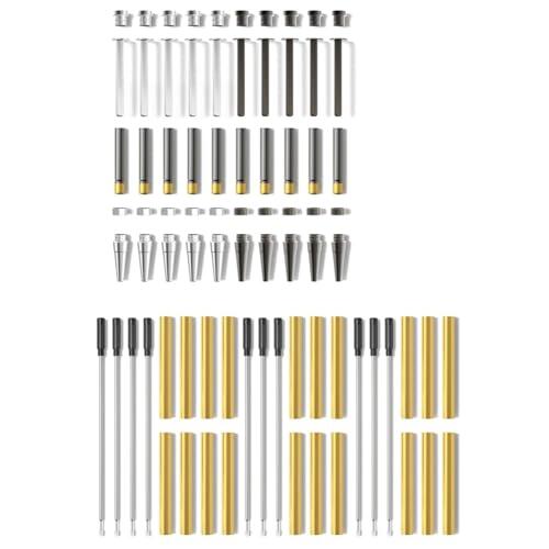 Cpolebev Kit de Bolígrafos para Torneado de Madera, Paquete de 10, Punta Fina de Titanio Premium, Suministros para Torneado, Juego de, Accesorios para Torno.