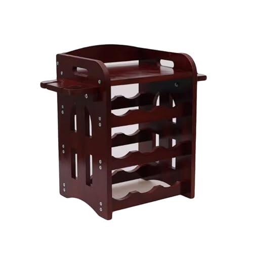 Estante For Vinos De 3 Niveles, Piso Independiente, For Con Soporte For Copas, For El Hogar, Bar, Cocina, Comedor(Color1)