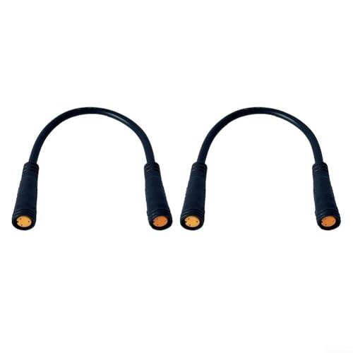 Cable de extensión M8 de 3 pines hembra a hembra impermeable para faros delanteros y suministros eléctricos