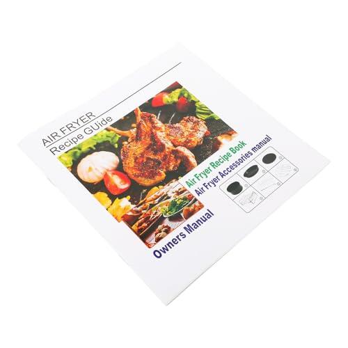 DOITOOL Libro de Recetas Instrucciones Detalladas para Freidora de Aire y Papel Cocina Fácil y Rápida Hogar