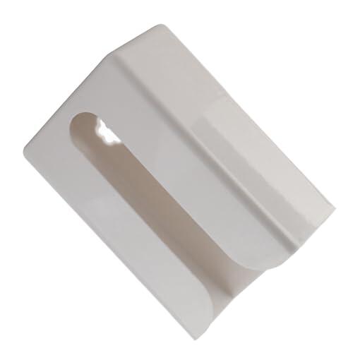 VGEBY Caja de Pañuelos Soporte de Papel Higiénico de Doble Uso para Almacenamiento Conveniente de Bolsas de Basura, Material ABS, Gris, 4,7 X 3,1 X 7,5 Pulgadas