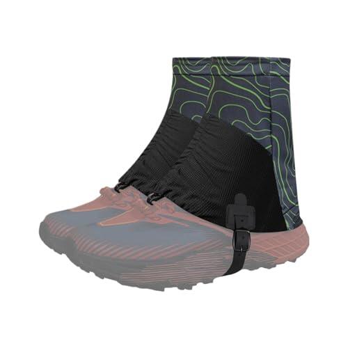 1 Par Polainas Senderismo Impermeable Y Transpirables, Polainas Para Trail Running Ajustables, Cortas Polaina Para Botas Nieve Lluvia Verano, Para Correr Desierto Acampar Pescar Viajar Montañismo