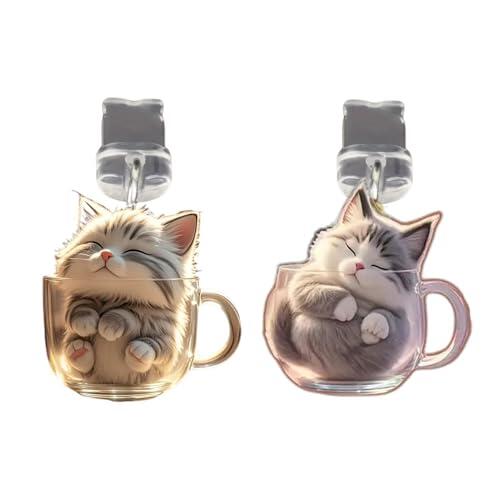 Charm Para Tapón Antipolvo: Protege El Puerto De Carga Del Polvo Y El Agua | Cubierta Acrílica Para Gatos | Protector Impermeable Tipo C De 2 Piezas | Para Tableta, Portátil, Llavero, Interior, Hogar,