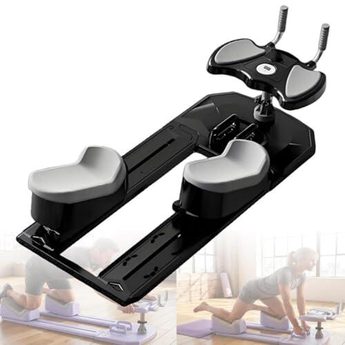 XygZythror Entrenador De Abdominales Multifuncional para Torcer Y Estirar La Columna, Entrenador De TorsióN Y Estiramiento De Columna para Ejercicios De Core Black