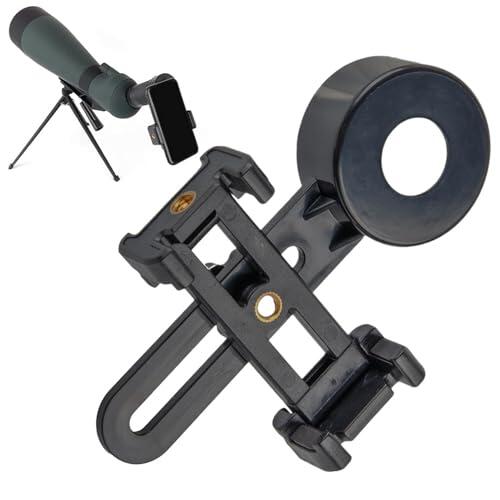 Zasdvn Adaptador para Móvil Y Prismáticos | Soporte Trípode Monoculares | Adaptador para Teléfono Y Telescopio | Observación de Aves Senderismo Viaje Naturaleza al Aire Libre