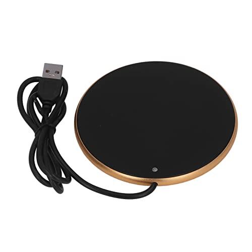 YUYTE Calentador Electrico para - Calentador de Velas USB de Temperatura Constante de 55 °C para el Hogar, la Oficina y los Viajes - Diseño Compacto y Portátil (Gold)