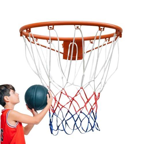 Aro de baloncesto de acero – Equipo de portería deportiva engrosado y resistente | Accesorio estable de la recreación de la práctica del entrenamiento al aire libre interior para las actividades de lo