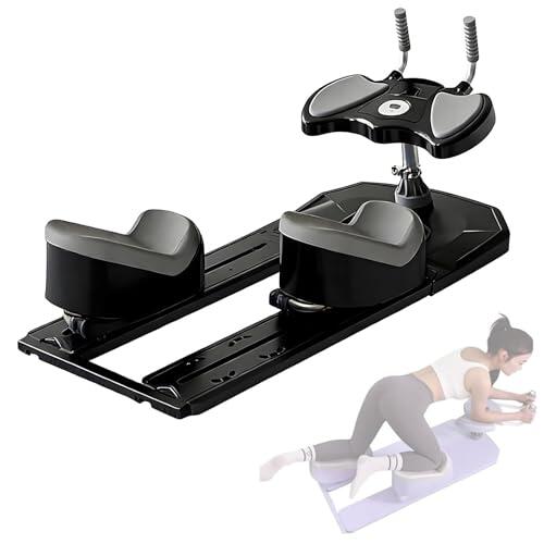 EpyGnom Máquina de Torsión, Estiramiento de Columna, Entrenamiento de Escalada y Gateo, Ajuste de 3 Niveles, Desmontable, Equipo de Fitness de Descompresión Espinal para Cintura,Máximo 230 Kg Black