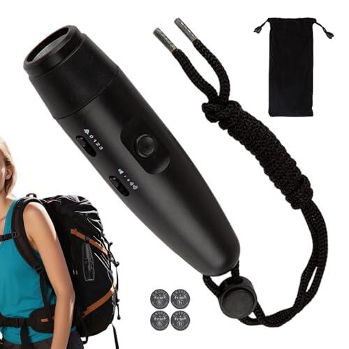 Raypontia Bocina Senderismo Antiosos | 125dB 4 Niveles de Volumen 3 Portátil Portátil | Alarma De Seguridad Contra Osos | Para Control De Multitudes, Seguridad Al Aire Libre, Camping, Escalada,