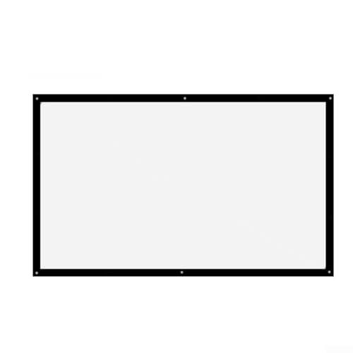 Nexren Pantalla de proyección para proyección al aire libre HD para salas de exposiciones, salas de conferencias, parques y configuraciones de eventos móviles (60 pulgadas 16: 9)