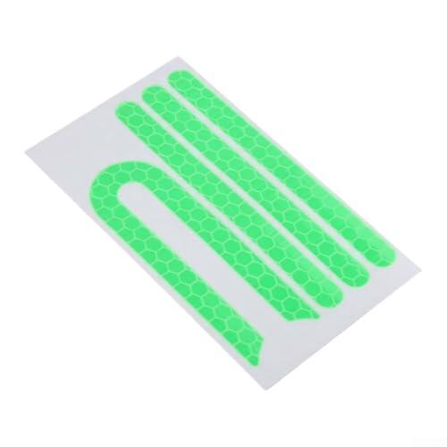 Comgooldool Tira reflectante para Xiaomi para scooter eléctrico M365, seguridad de alta visibilidad para cubierta lateral, cinta decorativa recta o en forma de U para montar en la noche y