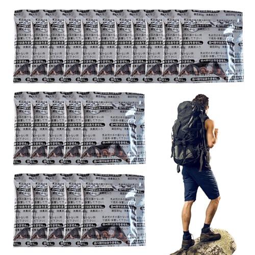 de solidificante – 50 bolsas de polvo absorbente coagulante para adultos, transformación rápida de residuos líquidos, gel de inodoro para camping, agente desodorante portátil