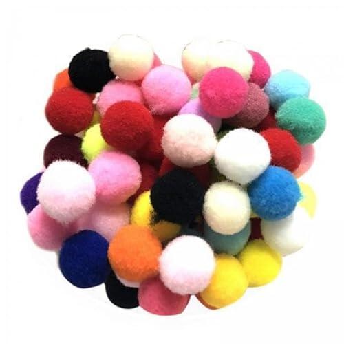 Lilihuimaoyi 100 Piezas Bolas Nylon Suaves Colores para Proyectos Artesanales Niños Adultos Decoración Escolar Cumpleaños, 4 Piezas
