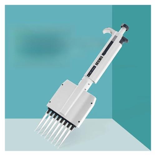 JXYQ Pipeta multicanal para Laboratorio químico, micropipeta Digital Ajustable de 8 Canales, pipeta de 12 Canales de Alta precisión (12 Canales de 5 a 50 µl).