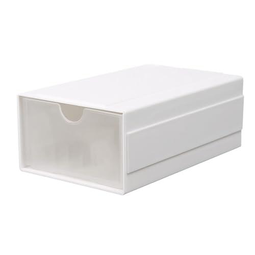 Cocoarm Caja de Almacenamiento con Cajones de Plástico, Organizador de Cajones de Escritorio para Oficina, Dormitorio Estudiantil y Dormitorio, Contenedor de Escritorio Multiusos para