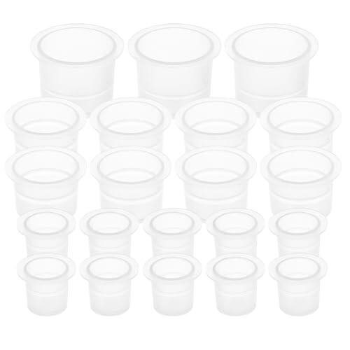 iplusmile Vasos 300 Piezas de Pintura con Diseño de Boca Ancha de Plástico y Base Estable para Mezclar Pinturas al Óleo y Acuarelas en Proyectos Artísticos y Manualidades